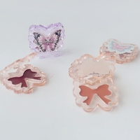 Crème blush hydratante transparente au design exquis en forme de papillon, taille standard, couleur orange, pour un teint éclatant, résistante à l'eau