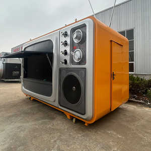 Chariot de restauration mobile <span class=keywords><strong>pour</strong></span> camping, design moderne avec écran TV, <span class=keywords><strong>pour</strong></span> vente de snacks et boissons - Product Image 4