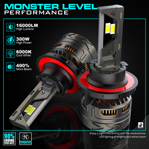 H13 <b>LED</b> Headlight Bulb CANBUS Error Free No Flicker Built in <b>Driver</b> Vehicle Lamp Upgrade Front Lamp for Dodge Durango - Product Image 1