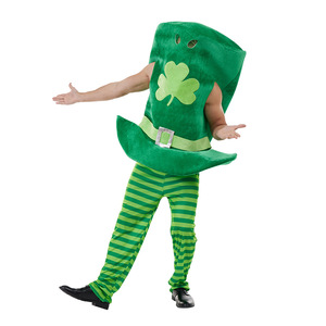 Disfraz de Sombrero Alto para el Día de San Patricio Irlandés, Pantalones Verdes a Rayas, Unisex, para Adultos, Ropa de Actuación, Traje de Fiesta - Product Image 2