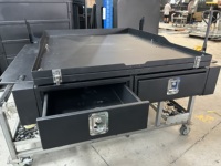 Système de tiroirs coulissants robustes PULS pour benne de camionnette, tiroir de rangement extensible pour gestion de la cargaison, boîte de rangement verrouillable en acier