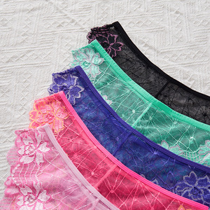 Nuevo Producto: Bragas de Encaje con Bordado Floral, Transpirables, Cómodas, de Malla, Triangulares, Atractivas y Sensuales para Mujer - Product Image 3