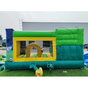 Château gonflable commercial personnalisé en PVC pour stars du football, combo château gonflable et trampoline pour fêtes - Product Image 5