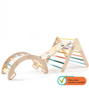 Piklers Triangle Juego de marco de escalada interior plegable Montessori Inspirado Estructura de juego para niños pequeños - Product Image 3
