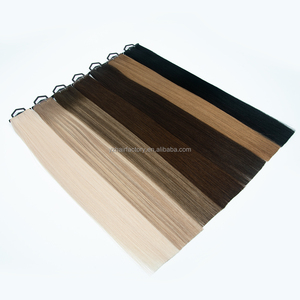 Extensions de cheveux Remy russes à double languette perforée, trame invisible avec trous, vente en gros d'usine, trame Genius XO, trame papillon - Product Image 3