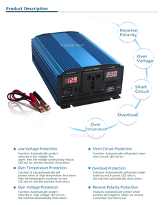 Inversor Solar de Red de 600W 1000W, Onda Sinusoidal Pura, <span class=keywords><strong>12V</strong></span> <span class=keywords><strong>24V</strong></span> 220V 110V, Alta Eficiencia 99%, para Aire Acondicionado Industrial - Product Image 6