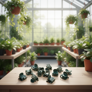 Clip de fixation pour plantes grimpantes, petit modèle vert en plastique PP, pour orchidées, Epipremnum Pinnatum, greffage de plantes de balcon - Product Image 1