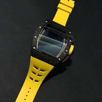 Accessoire de montre de luxe pour pièce de montre Rm avec boîtier de montre Ntpt noir et verre saphir