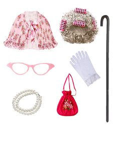 Disfraz de <span class=keywords><strong>Abuelo</strong></span> para Niños, Pelucas, 100 Días de Escuela, Disfraz de Abuela para Niños, Actuación en Escenario, Halloween, Fiesta de Disfraces - Product Image 3