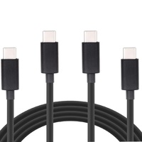 Kabel pengisian daya cepat, USB C ke USB C 20V 3A USB Tipe C 1M 60W untuk ponsel 16/16 Plus/16, Laptop dan Galaxy S24/S24 Ultra/S23