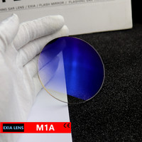 EXIA M1A 1,61 Gafas de sol Lente Gris Gradiente 75mm SHMC UV400 Revestimiento azul Anti-Impacto