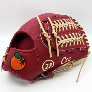Venta al por Mayor de Accesorios Deportivos, Guante de Béisbol de Cuero Kip Barato con Logotipo Bordado Personalizado, Color Borgoña - Product Image 3