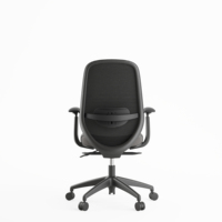 Maille moderne ergonomique 4D PU accoudoir réglable confortable noir exécutif ascenseur chaise avec prix d'usine pour une utilisation de bureau