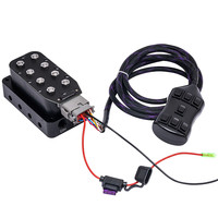 Boîtier de commande à 7 interrupteurs pour suspension pneumatique de véhicule, télécommande PRC, tailles 1/4-1/2 pouce, 1,5 kg