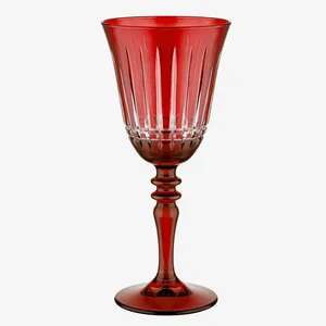 <span class=keywords><strong>Copas</strong></span> de Vino Modernas con Diseño Ondulado, <span class=keywords><strong>Cristal</strong></span> Tallado de Color Vintage, <span class=keywords><strong>Copas</strong></span> de Vino Coloridas en Verde, Rosa, <span class=keywords><strong>Rojo</strong></span> y Azul - Product Image 1