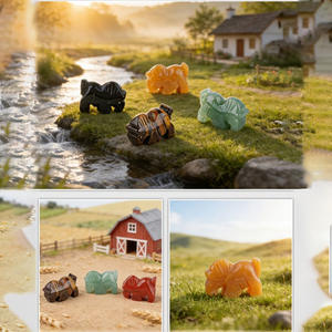 Estatua de Caballo de Cristal de 1 pulgada, Figurita de Caballo Pequeña con Piedras Preciosas Curativas, Decoración para el Hogar, Pisapapeles de Animales, Centro de Mesa, Adorno - Product Image 4