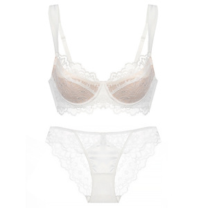 French Style Embroidery Eyelash Lace Lingerie <b>Set</b> <b>Sexy</b> Breathable Ultra-thin <b>Bra</b> <b>Set</b> - Product Image 5