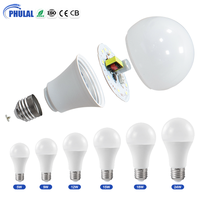 Ampoules LED SKD E27 B22, ampoules LED 3W 5W 7W 9W 12W 15W 18W 24W, matériau SKD, idéal pour l'assemblage de lampes LED domestiques