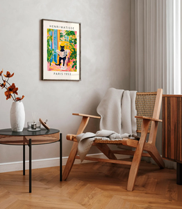 Poster con gatto nero su WC, dipinto a spruzzo in stile <span class=keywords><strong>Matisse</strong></span>, con cornice, marrone chiaro, rettangolare verticale, divertente decorazione da parete per bagno, stile tropicale - Product Image 4