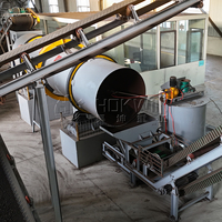 Ligne de production d'engrais, machine de fabrication d'engrais organique à base de compost, engrais organique en poudre à base de fumier