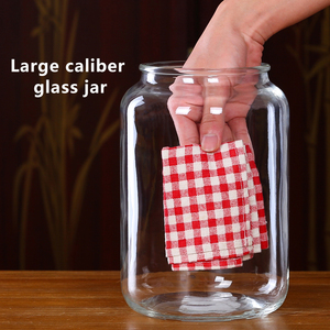 Bán Buôn 1.5L 2L 5L Thủy Tinh Trong Suốt Thực Phẩm Lưu Trữ Container Công Suất Lớn Kẹo Lưu Trữ Lọ Cho Nhà Bếp Sử Dụng Cho Tốt Nghiệp - Product Image 3