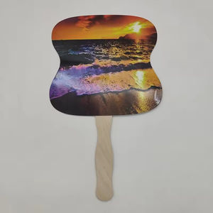 Bán buôn khuyến mại Tùy chỉnh giấy cầm tay Fan với thanh gỗ xử lý - Product Image 6