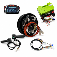 QSMOTOR 10 V4 2000W 45H avec contrôleur Fardriver ND72260 et écran LCD DKD, kit complet de câblage et interrupteur d'accélérateur