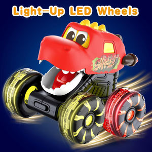 3 paquets de jouets Monster Truck Press and Go Cars Toys Dinosaur Toy Pull Back Cars Dinosaur Truck avec roues lumineuses LED pour enfants - Product Image 3