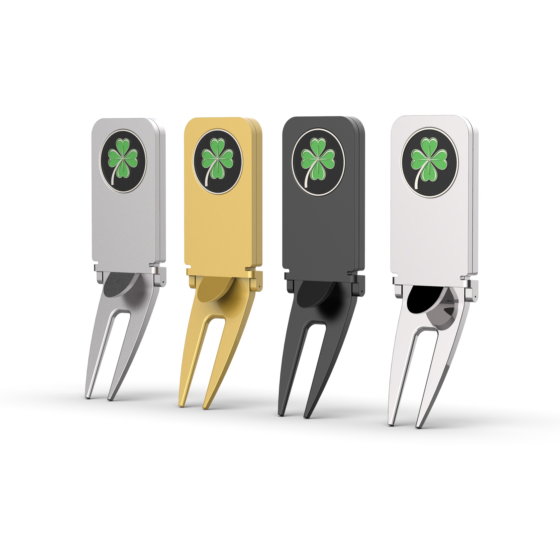 Держатель для гольф-сигар с логотипом на заказ, складной зажим для сигарет, аксессуары для курения для гольфистов, мешков для гольфа и тележек из цинкового сплава