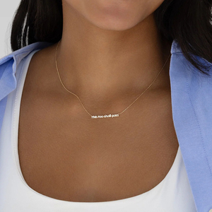 LYBURCHI Collier en argent sterling 925 plaqué or 14 carats 18 carats avec lettres This Too Shall Pass pour femmes et filles - Product Image 2