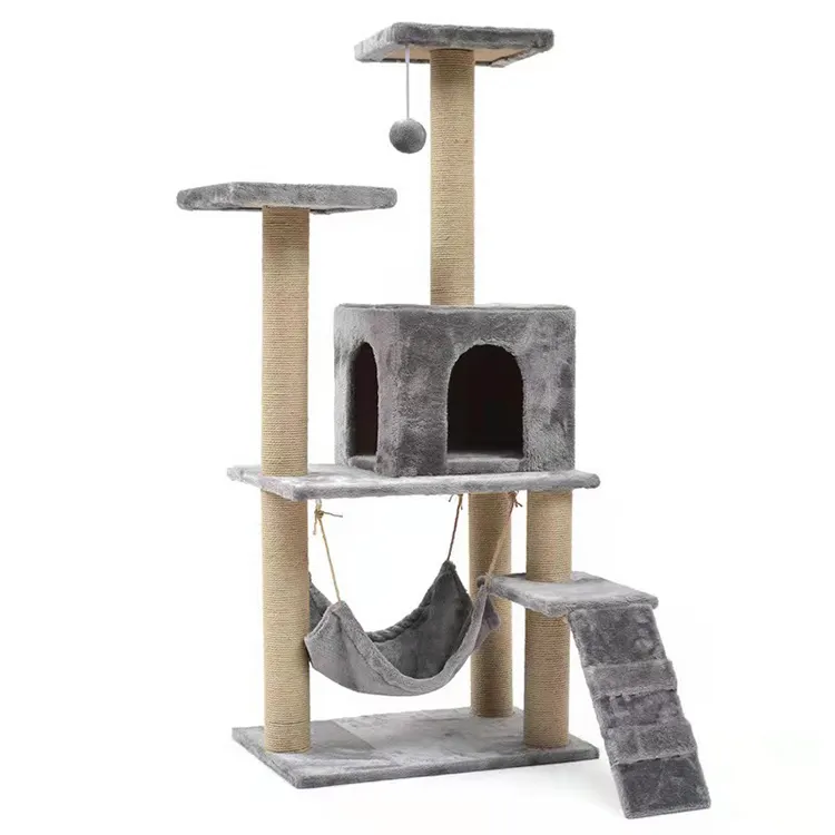 Large House Tower Condo Furniture Scratching Cat Tree Latest Design Cat Wall Climb Frame Tree