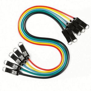 Juego de 11 Bandas Elásticas de Resistencia de Látex Natural, Duraderas y Portátiles, para Ejercicio Físico, Gimnasio, Entrenamiento - Product Image 3