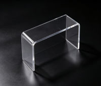 Produits en plastique sur mesure : Présentoir en acrylique en U intégré, étagère transparente pour figurines, stable, dimensions personnalisées