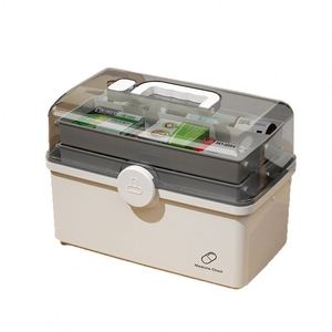 Plastic Medicine Storage Box Emergency Medical Box Emergency Medicine Kit <b>Case</b> - Product Image 1