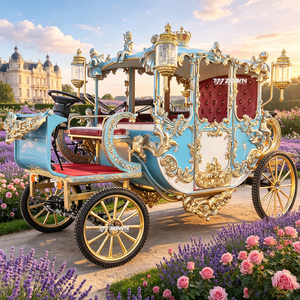 Chariot de chevaux royal fait main, artisanat de surface haut de gamme pour l'affichage en milieu touristique, les expositions commerciales et la décoration de scènes de mariage - Product Image 1