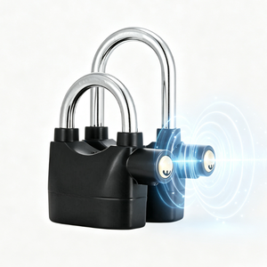 Cerradura de alarma, pestillo de seguridad antirrobo de <span class=keywords><strong>110</strong></span> DB, pestillo <span class=keywords><strong>para</strong></span> motocicleta y bicicleta, cerradura de alarma con sirena de seguridad universal, con 3 llaves - Product Image 1