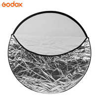Godox 5-en-1 60/80/110cm Diffuseur de lumière portable Réflecteurs de photographie pliables pour studio photo Accessoire multicolore