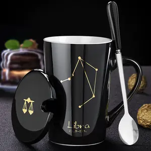 New Ceramic Music Cup Mug Student Couple Guitar Musical Instrument Music Score Water Cup Creative Milk Coffee Gift Cup