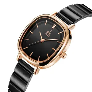 SHENGKE Brand K0174 Luxury Fashion Women Stainless Steel Watches Oval waterproof Quartz WristWatch