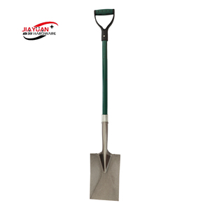 مجرفة حدائق، رؤوس مجارف من الفولاذ الكربوني 50Mn، مقبض خشبي، مجرفة مربعة الرأس للاستخدام الخارجي - Product Image 3