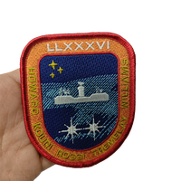 HEUREUX CADEAU En Gros Logo Personnalisé Broderie Lettre Patchs Fer Sur La Chaleur Presse Patchs Coudre Sur Lettres Badges Pour Chapeau Et Vêtements