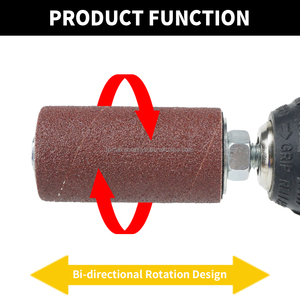 TPmax OEM Kit <span class=keywords><strong>de</strong></span> 24 manchons <span class=keywords><strong>de</strong></span> ponçage <span class=keywords><strong>en</strong></span> oxyde d'aluminium rouge, grain 80, pour perceuse à colonne, ponçage et polissage du <span class=keywords><strong>bois</strong></span>, du métal et <span class=keywords><strong>de</strong></span> la pierre - Product Image 4