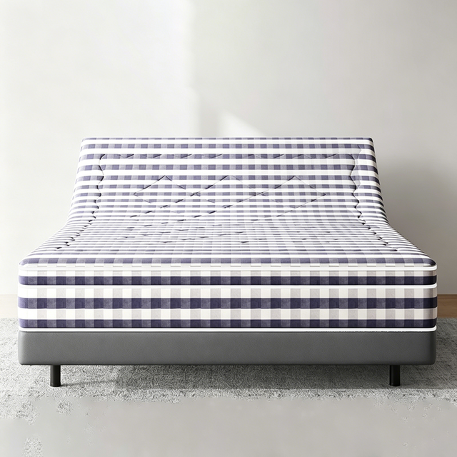 Luxury Smart Adjustable Bed Base with Voice Control Massage Snore Detection Memory Foam Wireless Remote