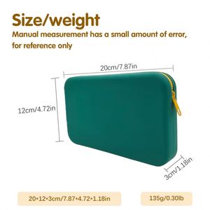 Silicone Handheld Travel <b>Case</b> for <b>Brushes</b> Toiletry Cosmetic <b>Makeup</b> Bags Durable Coin Purse With Handle Wholesale - Product Image 6