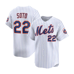 Op maat gemaakte groothandel borduurwerk New York # 12 # 22 # 48 Baseball Jersey met korte mouwen, poly mesh, fabrieksdirect, sportkleding voor volwassenen - Product Image 5