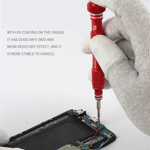 Guanti Antistatici in Fibra di Carbonio MECHANIC AS02 con Rivestimento in PU per Riparazione di Parti Elettroniche e Telefoni Cellulari - Product Image 4