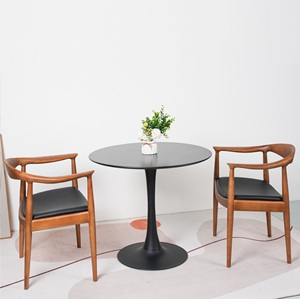 Sedia in legno massello di frassino e pelle in stile moderno per sala conferenze e sala da pranzo - Product Image 4