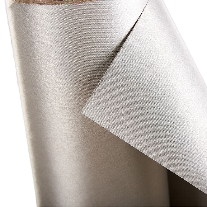 EMI/EMC Shielding Fabric RFID Blocking Metallic Plain Knitting Pattern Wallet Bag Tent Curtain Other Functional Uses Grey