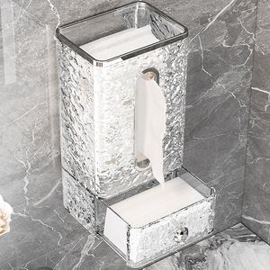 Dispensador de Papel Tisú de Lujo Ligero, Transparente, de Plástico, Impermeable, Montado en la Pared, Ecológico, Multiusos, con Diseño Desmontable - Product Image 3