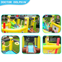 Château gonflable personnalisé OEM ODM avec logo, vente en gros, piscine à balles, tissu Oxford à double couture, pour jardin